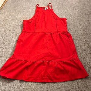 Red Halter Dress
